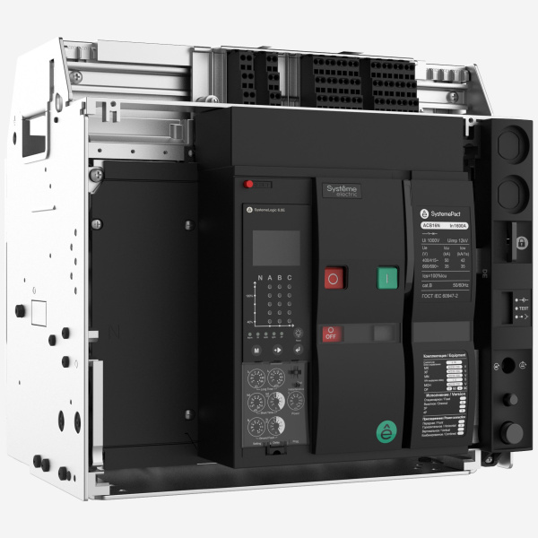 SPA16N103DHNN54ERU | ВОЗДУШНЫЙ АВТ.ВЫКЛ.SYSTEMEPACT ACB16N 1000A 3P 6.0E ВЫК,ГП MCH+MX+XF AC230V, Systeme Electric