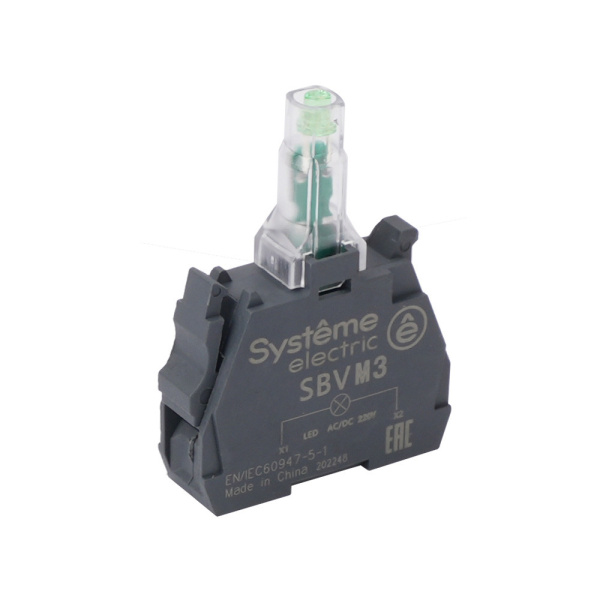 SBVM3 | Световой блок зелёный LED 230-240В АС, Systeme Electric
