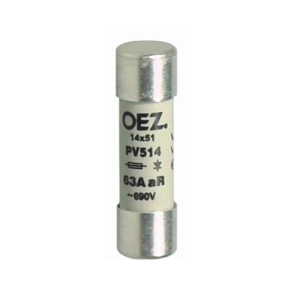 OEZ:08660 | Плавкая вставка, серия PV514, 6 А, кривая gR, размер 14х51 мм, OEZ 