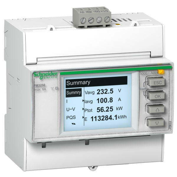 METSEPM3255RU | Счетчик электроэнергии PM3255, Schneider Electric