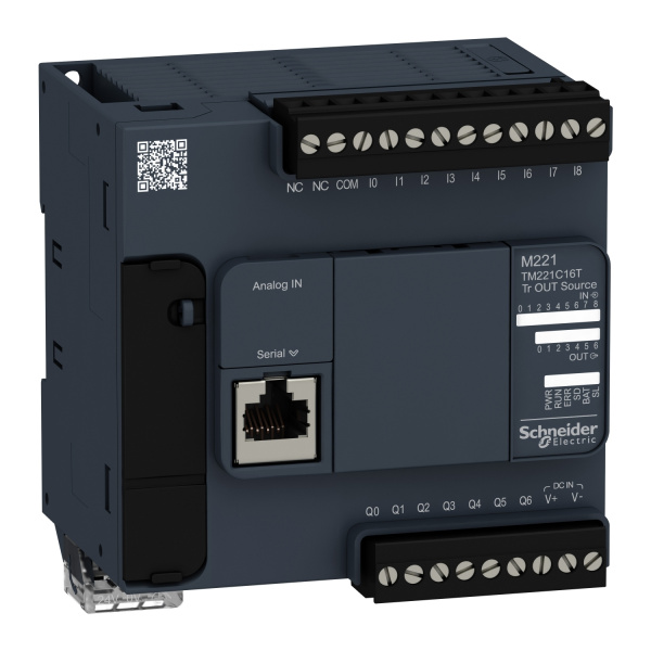 TM221CE16T | Программируемый логический контроллер Modicon M221 16IO, Schneider Electric