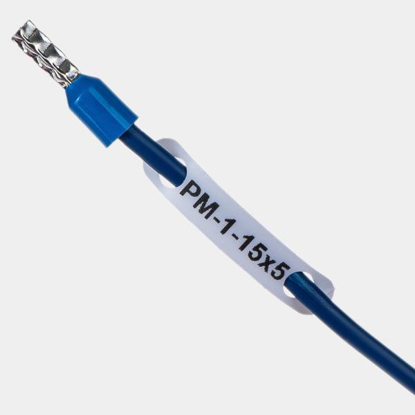 el523115050 | Маркер продеваемый PM-1-15x5 W белый (рул. 2700 шт.), Elegir
