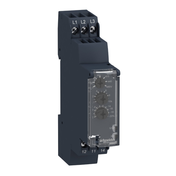 RM17TU00 | Реле контроля напряжения трёхфазное 1CO 5А, Schneider Electric