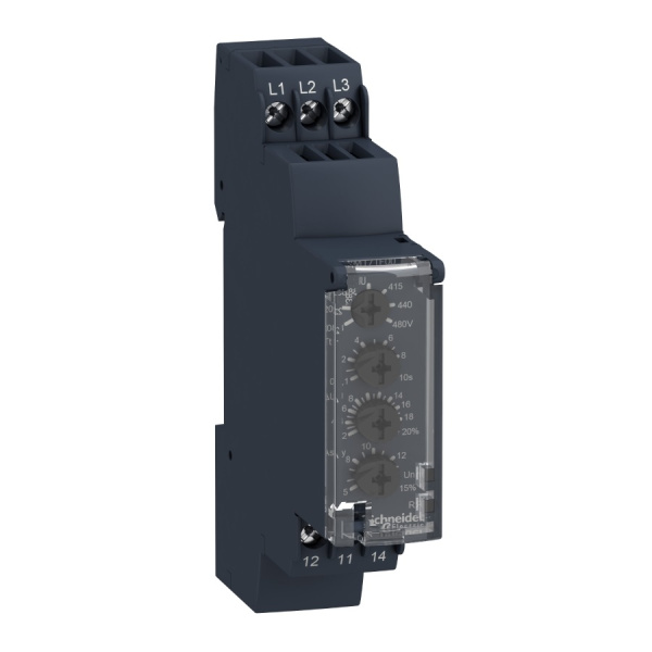RM17UAS15 | Реле контроля напряжения однофазное 1CO 5А, Schneider Electric