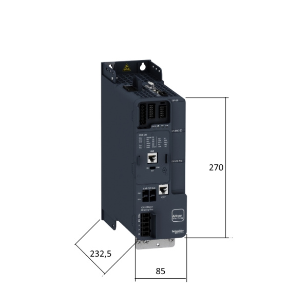 ATV340U07N4 | Преобразователь частоты, серия ATV340, 0,75 кВт, 2,2 А, перегрузка 150%, 380B, Schneider Electric
