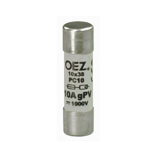 OEZ:41238 | Плавкая вставка, серия PC10, 8 А, кривая gPV, размер 10х38 мм, OEZ 