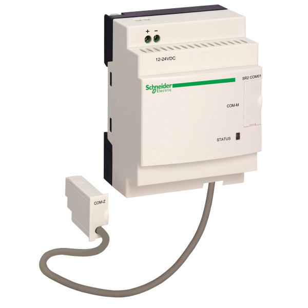 SR2COM01 | Zelio Logic интеллектуальное реле, коммутационный интерфейс COM 24VDC, Schneider Electric