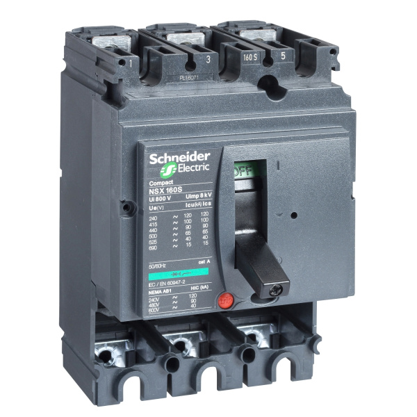 LV430390 | 3п NSX160B коммутационный блок, Schneider Electric