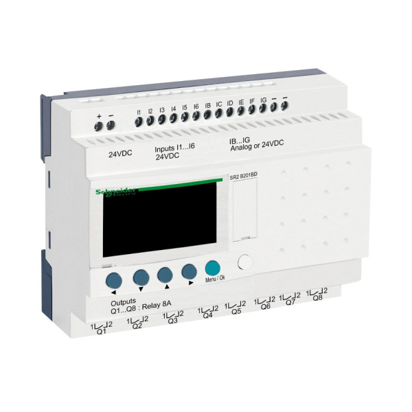 SR2B201FU | Интеллектуальное реле Zelio logic, Schneider Electric